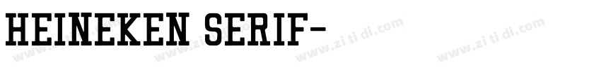heineken serif字体转换